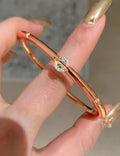 Gold Plated Zirconia Bracelet - DippedShop Wholesale - #6227