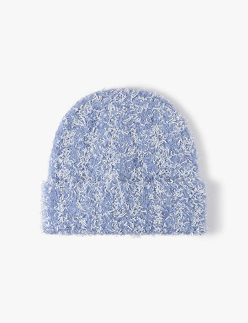 Soft Fuzzy Solid Color Thicken Knit Beanie DP25F643