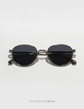 Metal Oval Frame Sunglasses - DippedShop Wholesale - #0227
