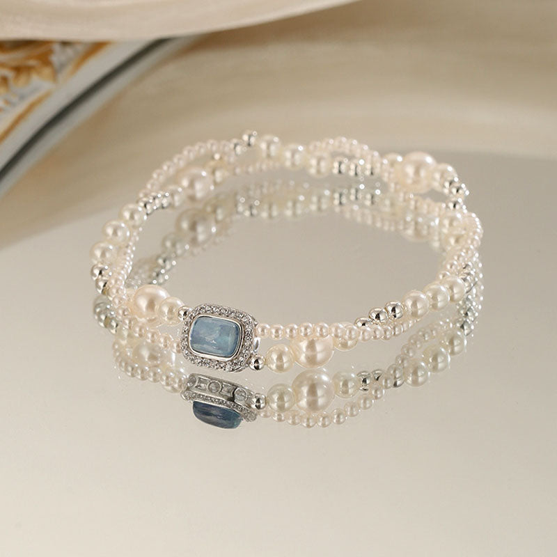 Double-Layer Pearl Bracelet - DippedShop Wholesale - #4019