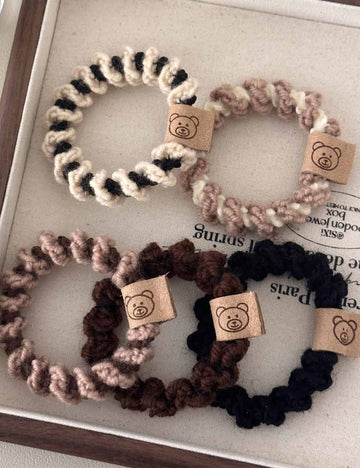 Woven Elastic Hair Tie - DippedShop Wholesale - #5843