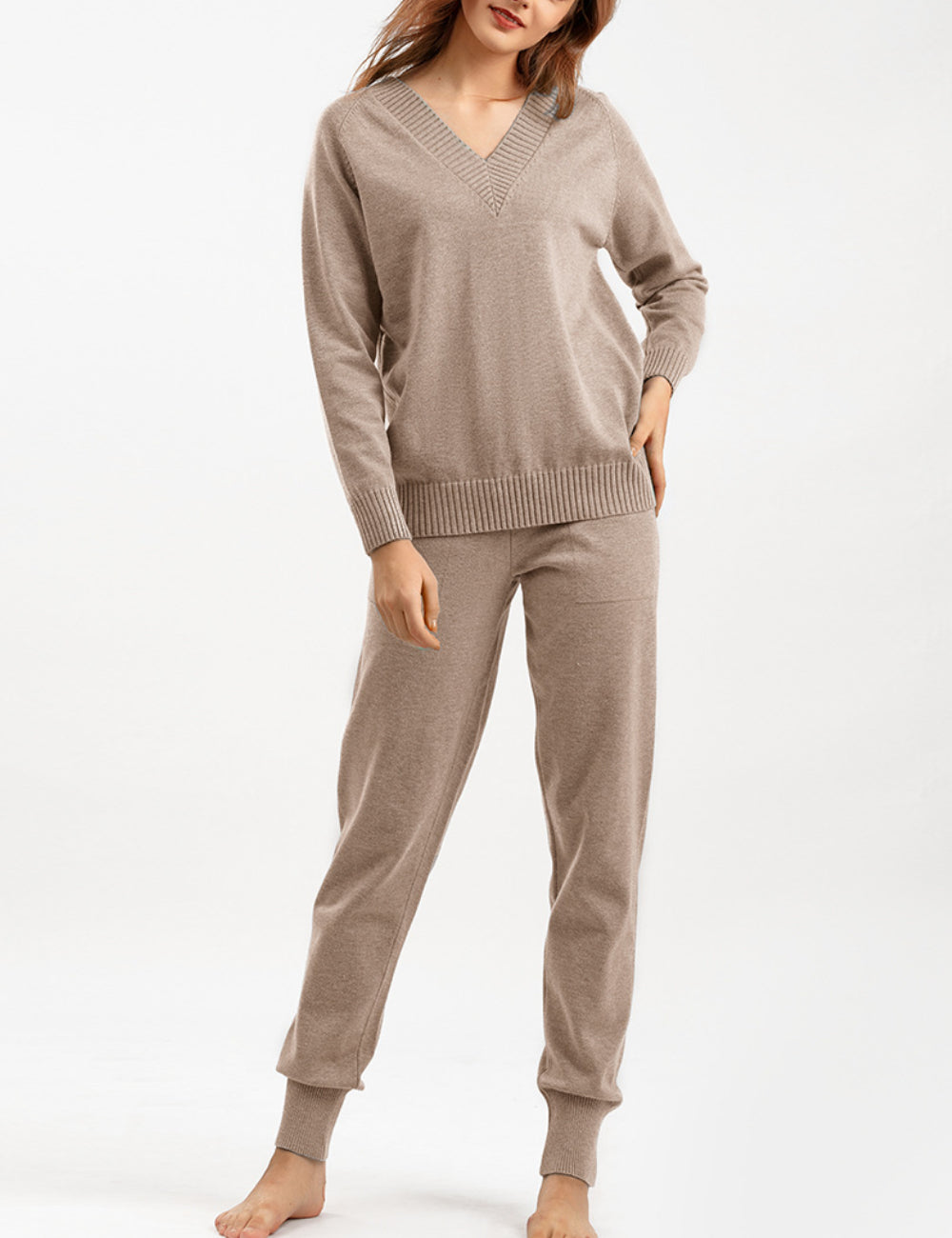 2+ V-Neck Leisure Knit Sets DPSP1329