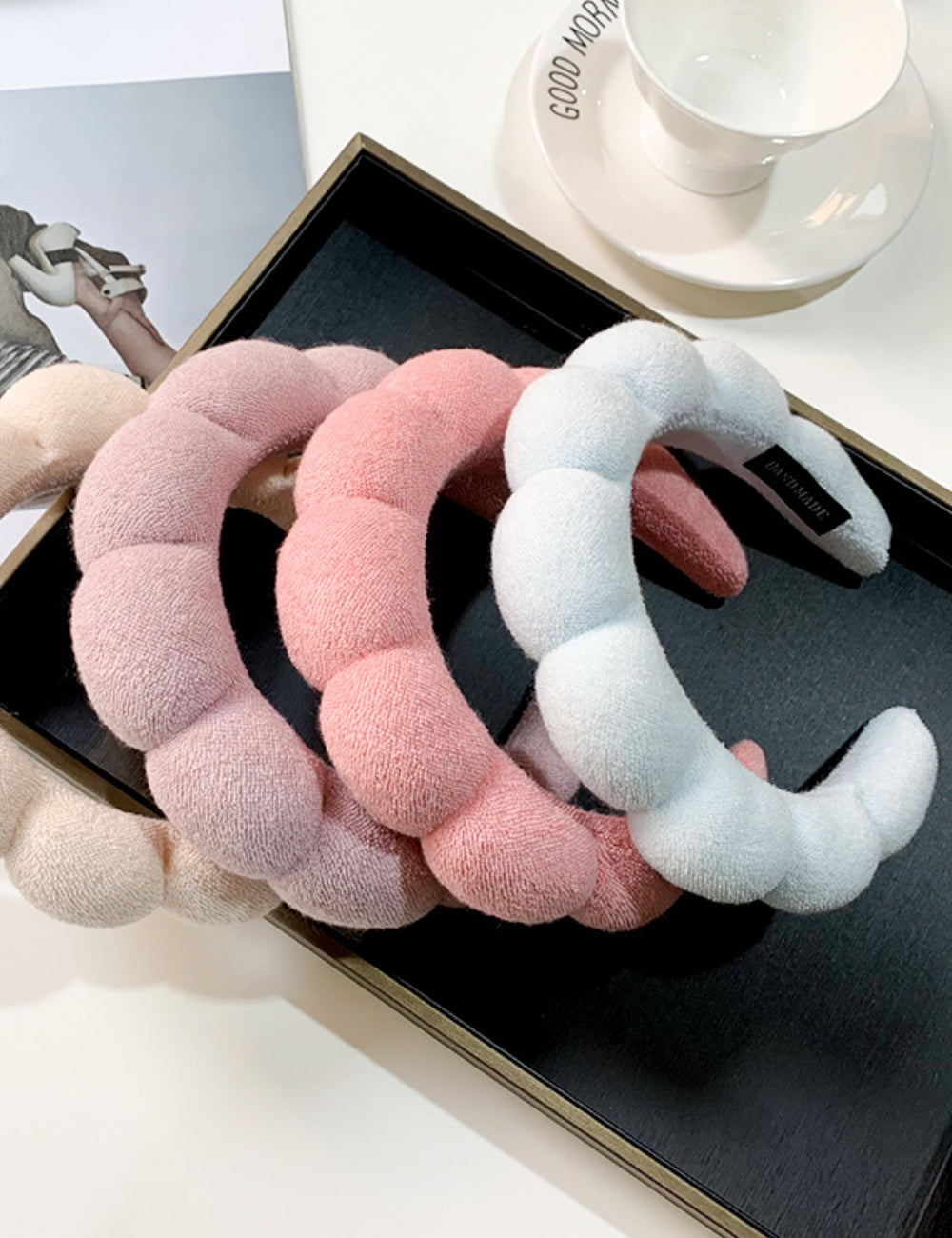 Towel Velvet Cloud Twist Hairband DPJH9