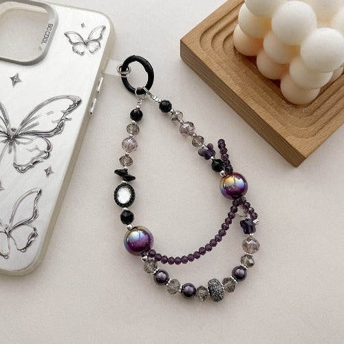 Colorful Sparking Crystal Beaded Phone Charm DP25C902