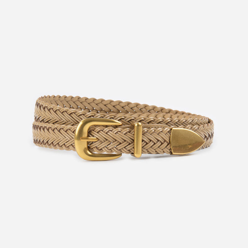 Casual Braid Woven Leather Ski - DippedShop Wholesale - #0691