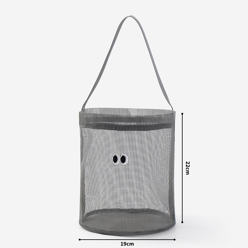 Cute Googly Eyes Mesh Beach Bucket Bag 8BW6BOB85T