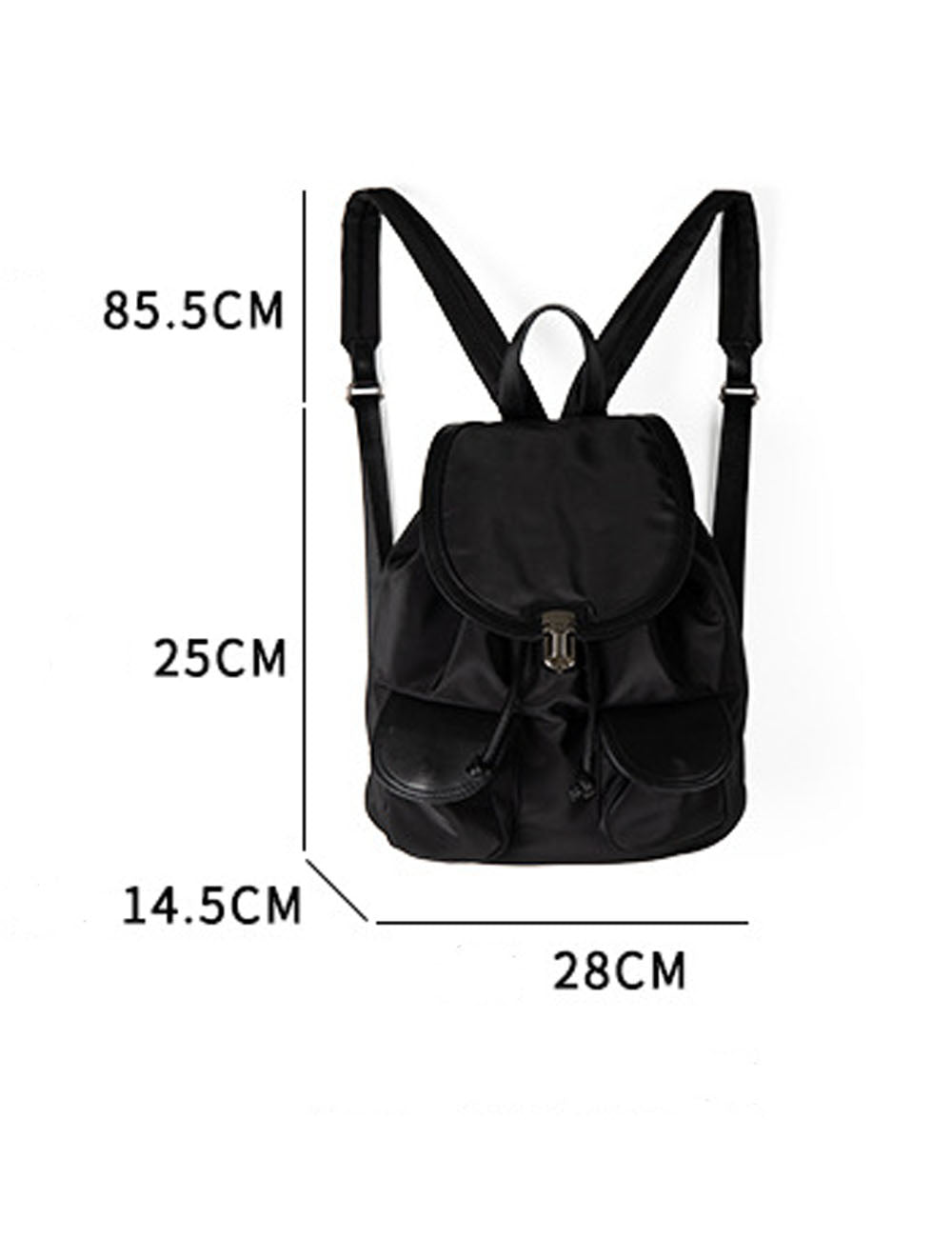 Trendy Drawstring Multiple Pockets Portable Backpack DP25E925