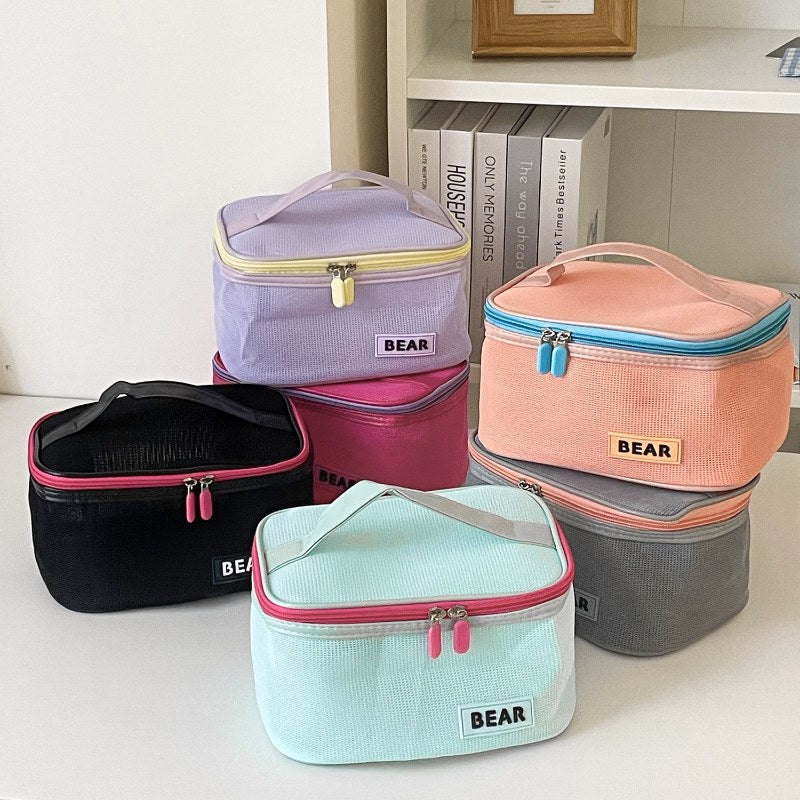 Color Block Large Capacity Make Up Bags DP25C626