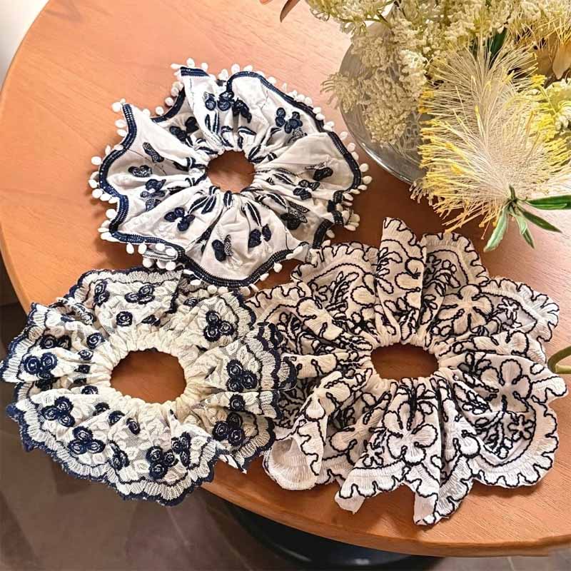 Boho Floral Hair Scrunchie - DippedShop Wholesale - #1187