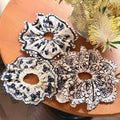 Boho Floral Hair Scrunchie - DippedShop Wholesale - #3955