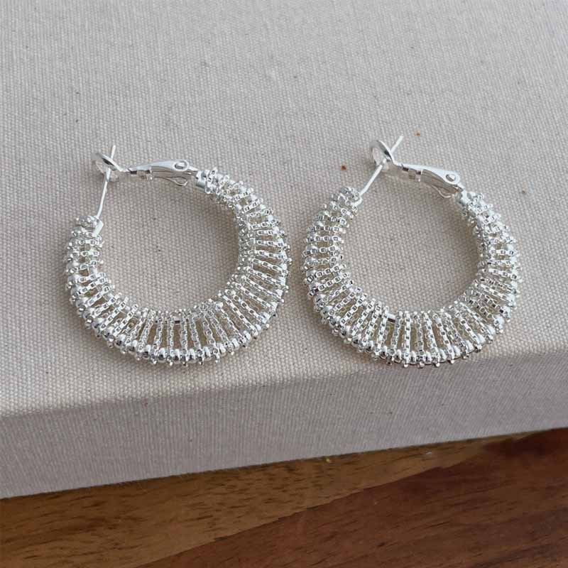 Electroplated 3D Openwork Earrings - DippedShop Wholesale - #2083
