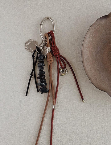 Love Stones Braided Rope Bag Charms DP25D673