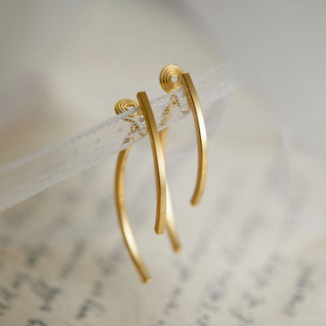 Simple Long Elegant Clip Earrings DPJE1236