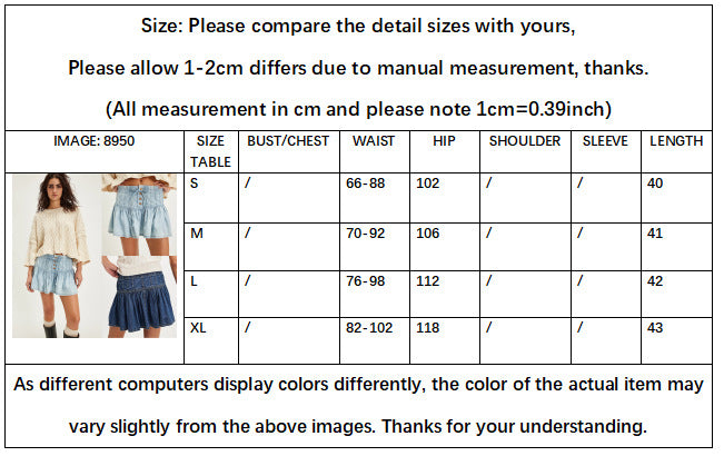 High-Waist Pleated Denim Mini Skirt - DippedShop Wholesale - #3539