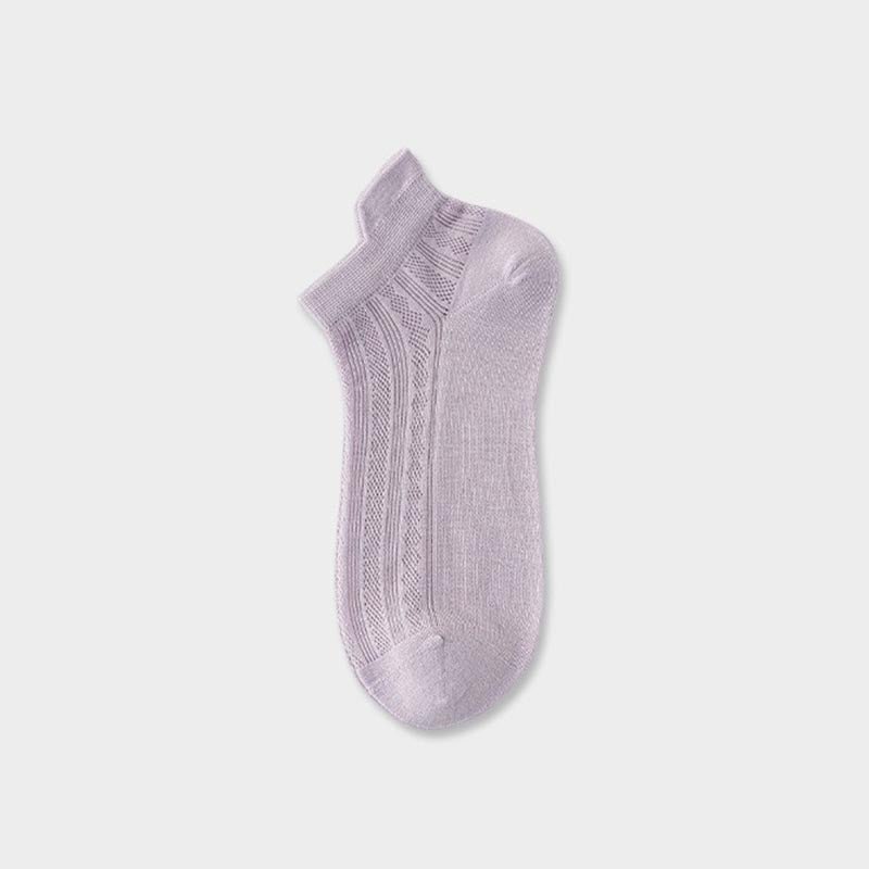 Solid Mesh Ankle Socks - DippedShop Wholesale - #3619