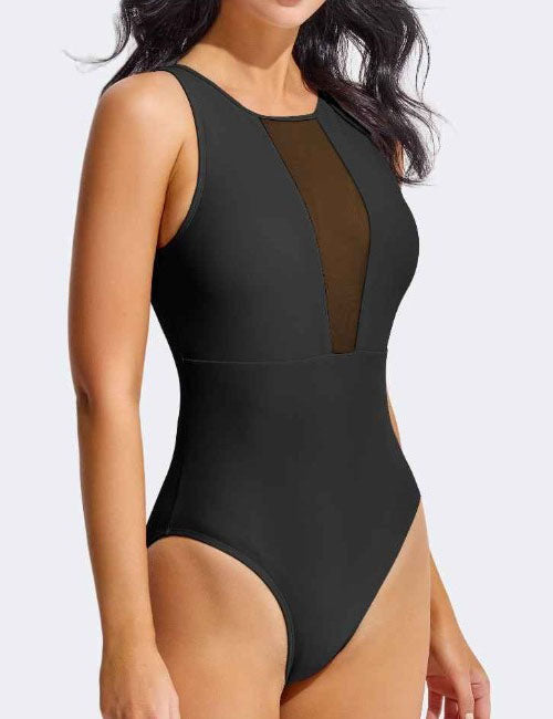 Backless Round Neck One Piece Swimwear PG714