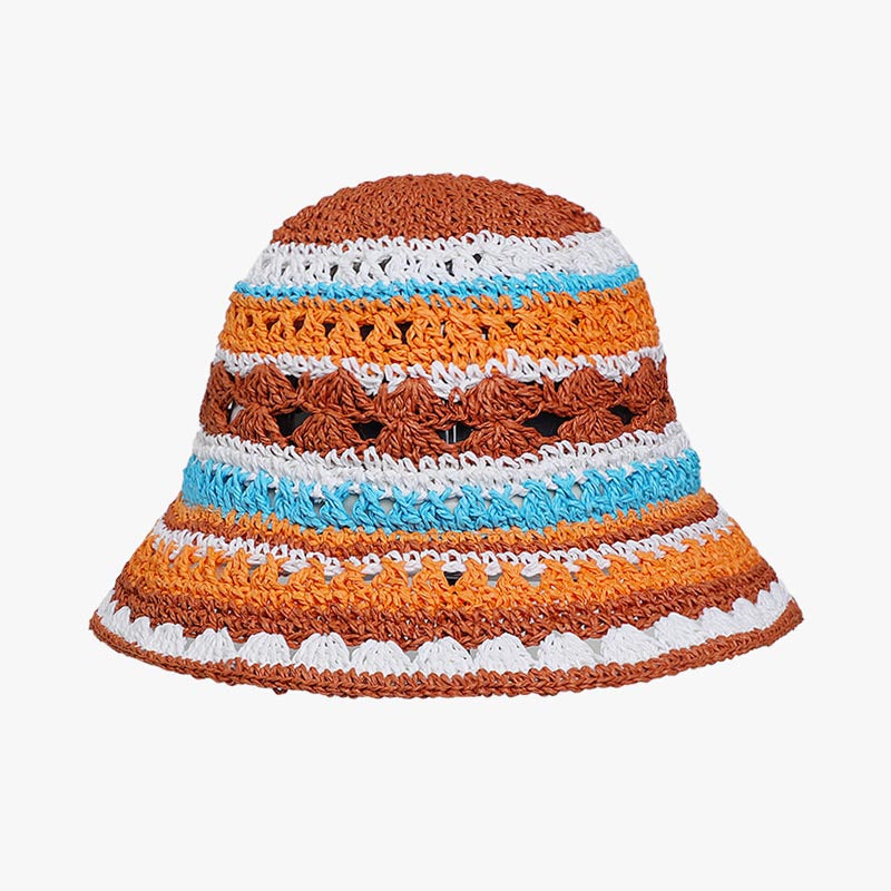 Color Block Striped Knit Hat - DippedShop Wholesale - #3187