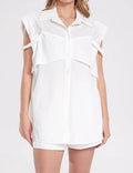 Sleeveless Shirt Shorts Set - DippedShop Wholesale - #5955
