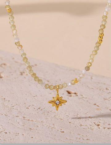 Zirconia Starburst Choker Necklace - DippedShop Wholesale - #8211