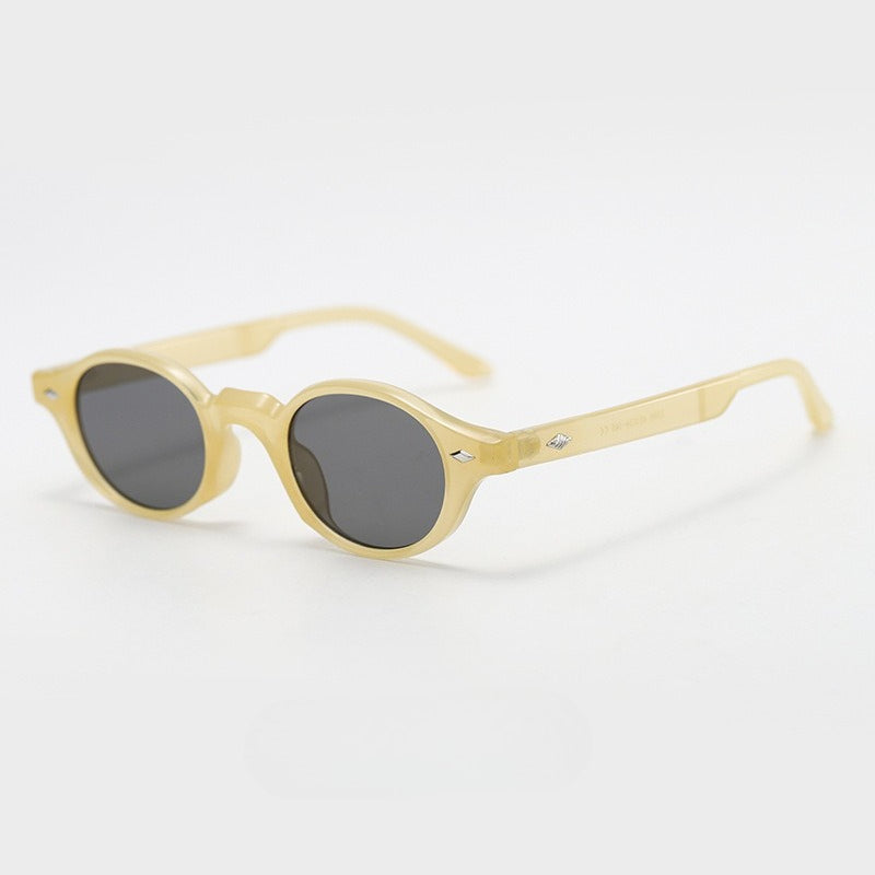Retro Oval Frame Sunglasses - DippedShop Wholesale - #2371