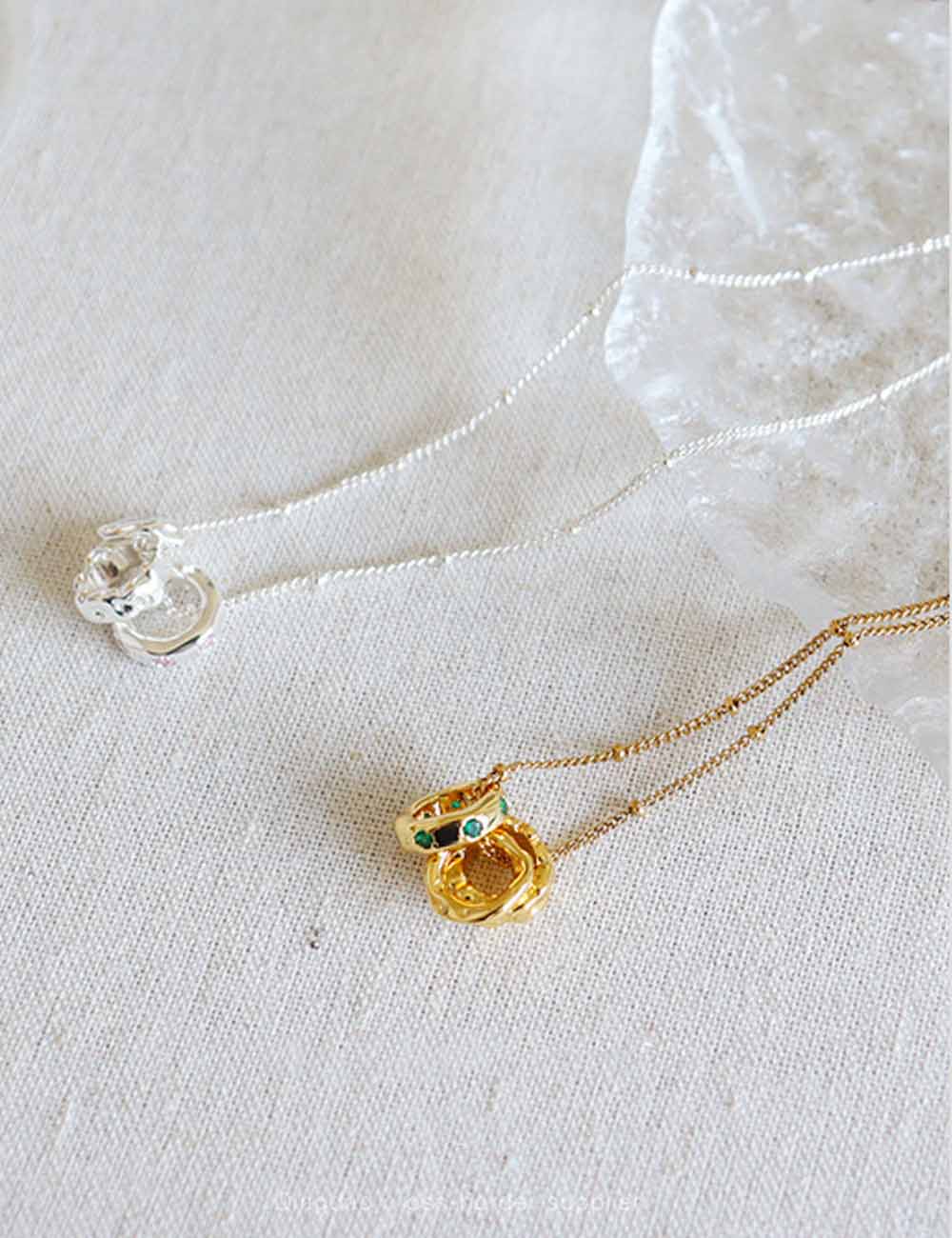 Vintage Emerald Zircon Choker Necklace DP25E793