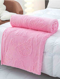 Butterfly Jacquard Fleece Blanket - DippedShop Wholesale - #6147