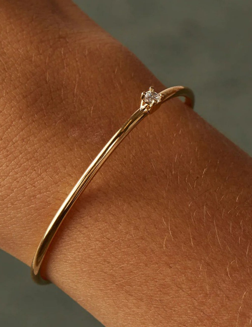 Minimalist Gold Plated Zirconi - DippedShop Wholesale - #7715