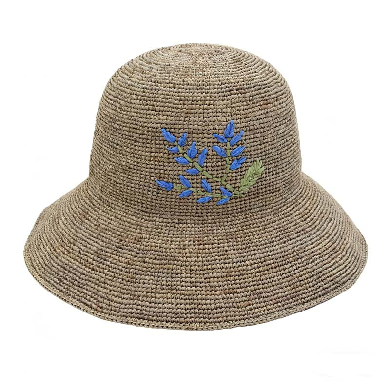Handmade Flower Embroidery Straw Hat - DippedShop Wholesale - #7299
