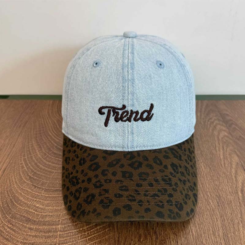 Retro Patchwork Leopard Print Embroidered Baseball Cap MK2BW6W6HAT84