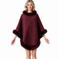 Faux Fur Shawl Poncho - DippedShop Wholesale - #8579