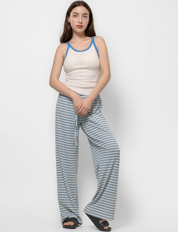 Striped Color Block Loose Casual Pants DPP4785