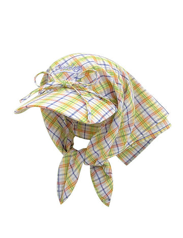 Classic Plaid Bow Tie Bandana Baseball Cap MK2BW6W6HAT101