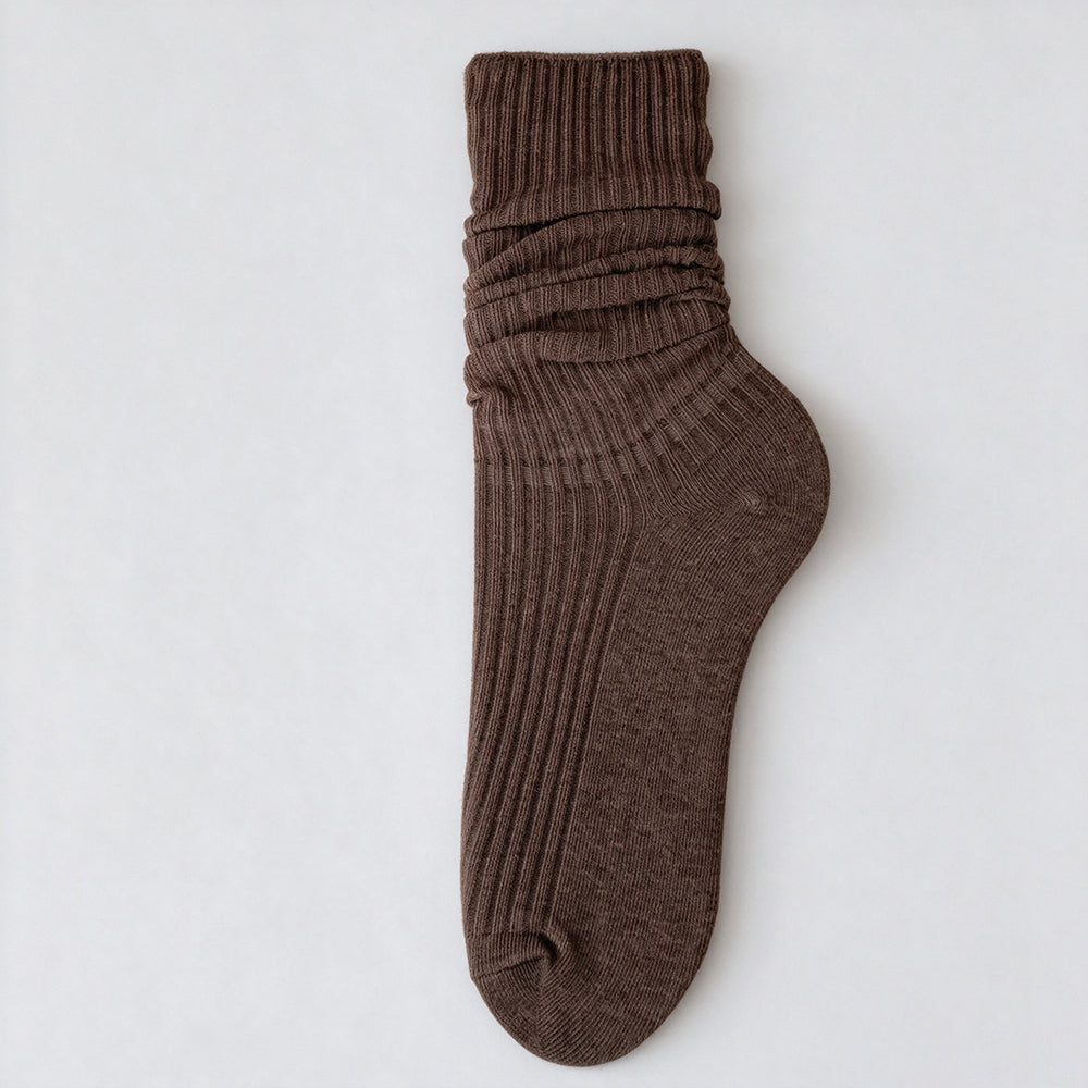 Thin Slouchy Crew Socks - DippedShop Wholesale - #5939