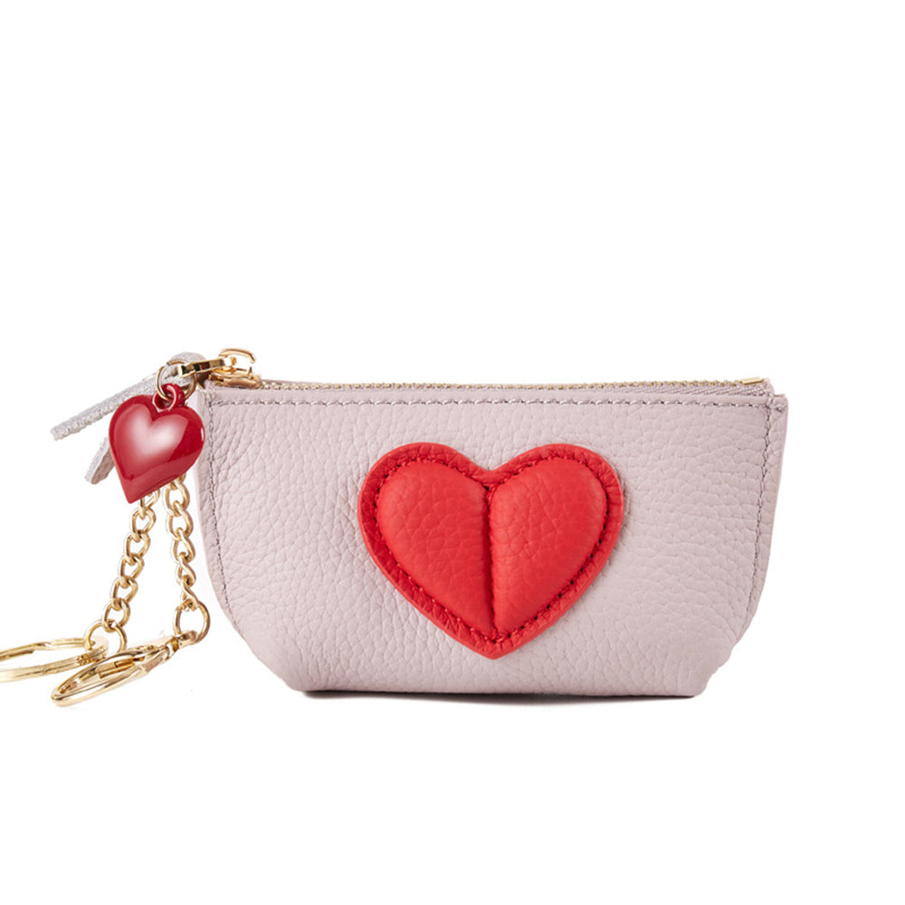 Cute 3D Heart Leather Mini Coin Purse 6W10BWB306