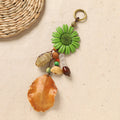 Natural Nut Shell Keychain - DippedShop Wholesale - #3187