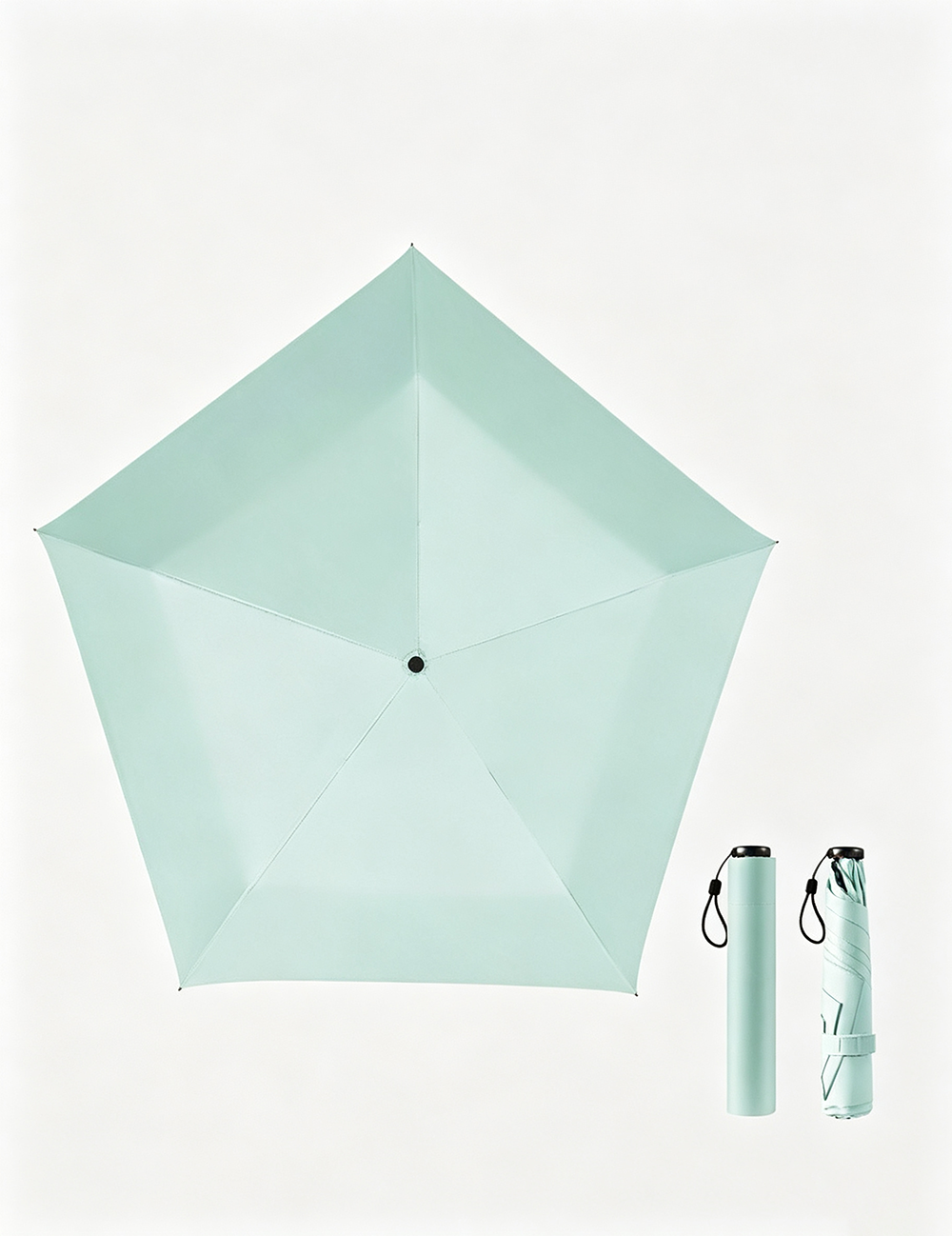 Solid Color Mini Featherweight Folding Umbrella DP26UL02