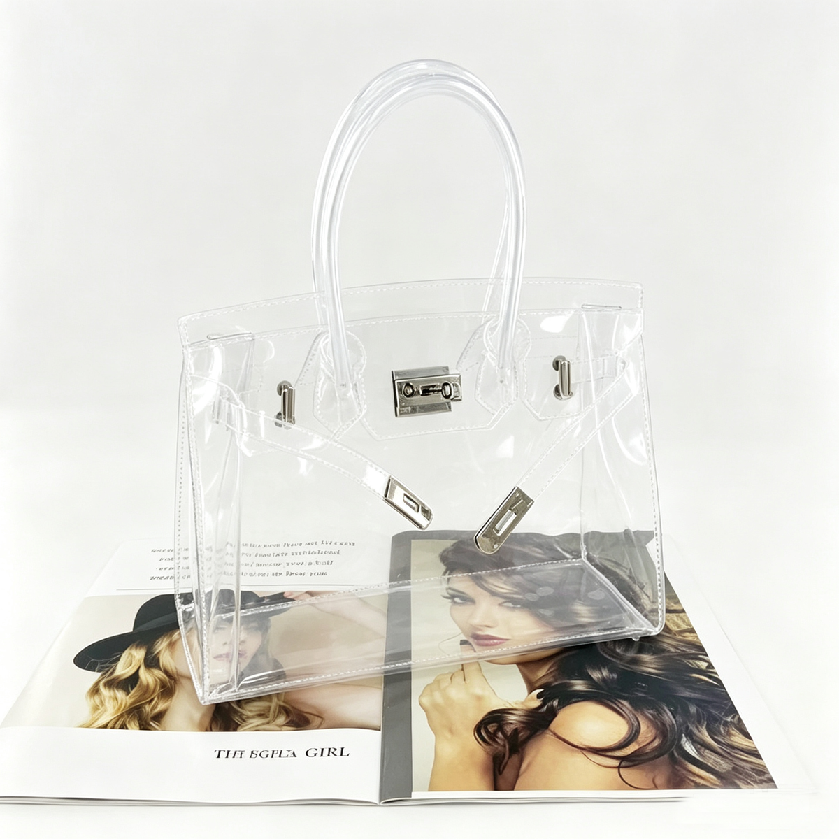 Jelly Clear Tote Stadium Approved Shoulder Bag 6W10BBG2123