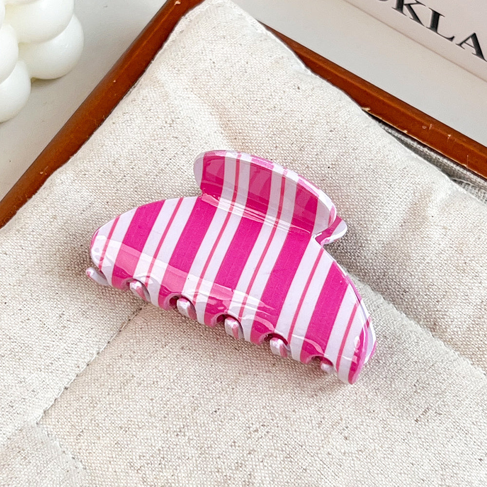 Striped Hair Claw - DippedShop Wholesale - #6867
