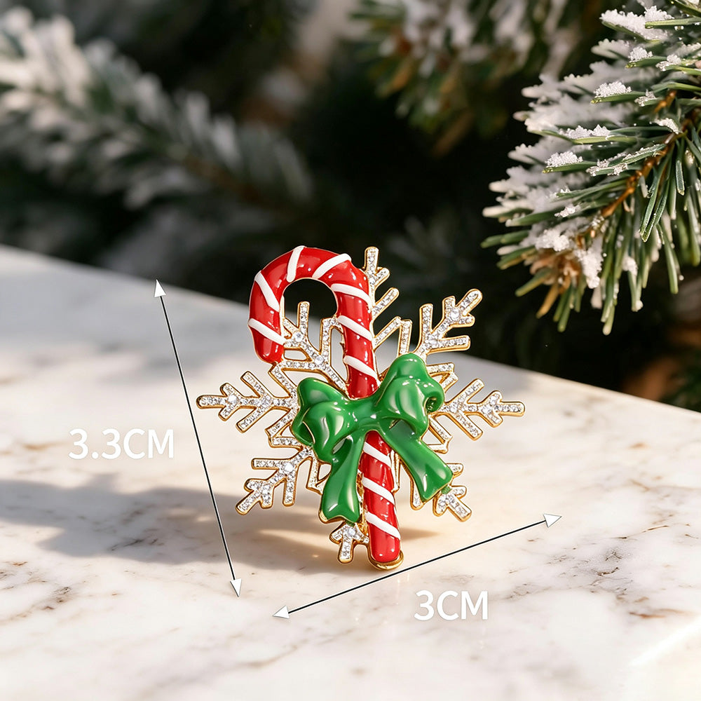 Cute Christmas Hat Bell Series Brooch Pins 6W6JPB60