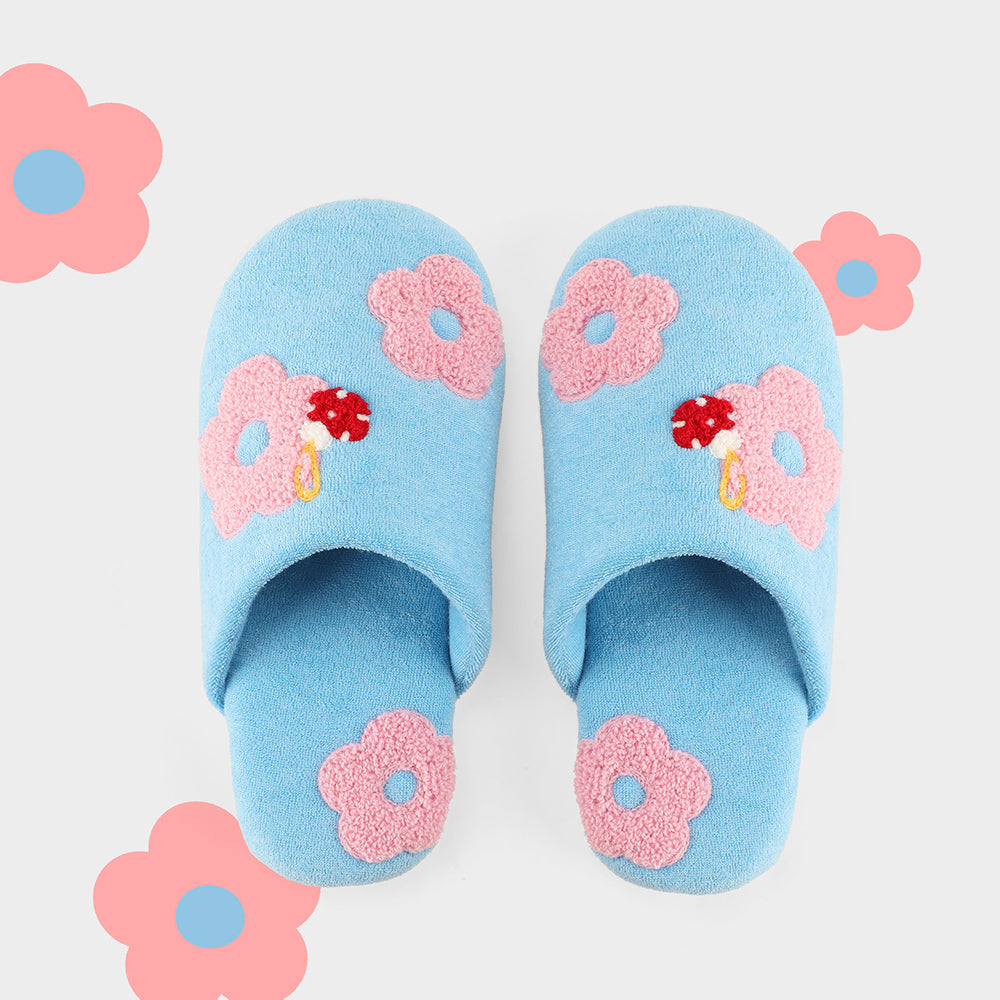 Cute Flower Soft Non-Slip Indoor Slippers 6W8FSP285