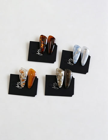 Retro Teardrop Duckbill Mini Hair Clip 6W6HCP1260