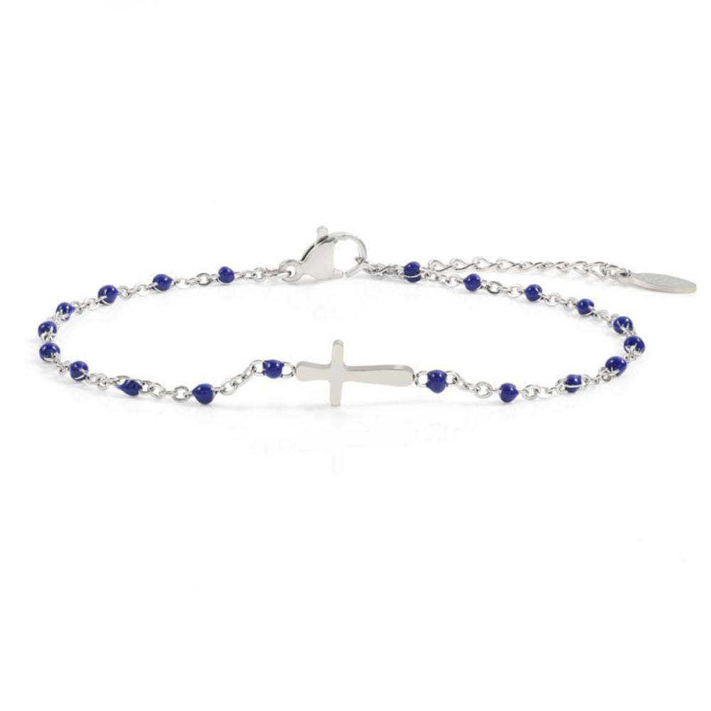 Cross Bead Chain Bracelet - DippedShop Wholesale - #8035