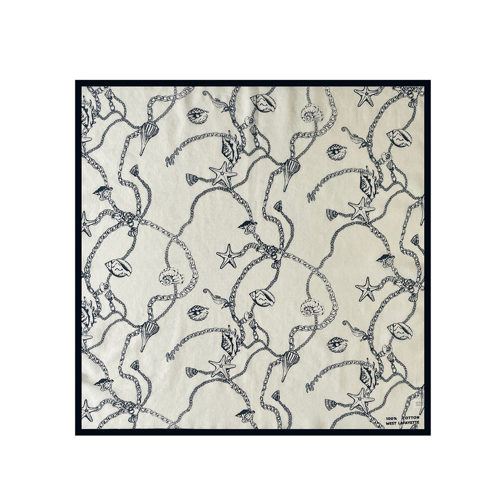 Vintage Floral Print Soft Square Silk Scarf 6W6NSC207