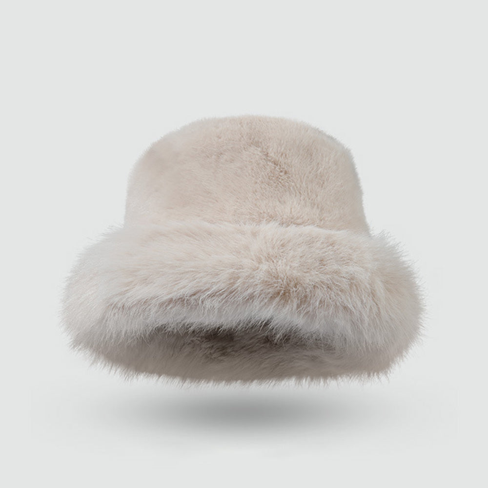 Imitation Rabbit Fur Bucket Hat - DippedShop Wholesale - #9747