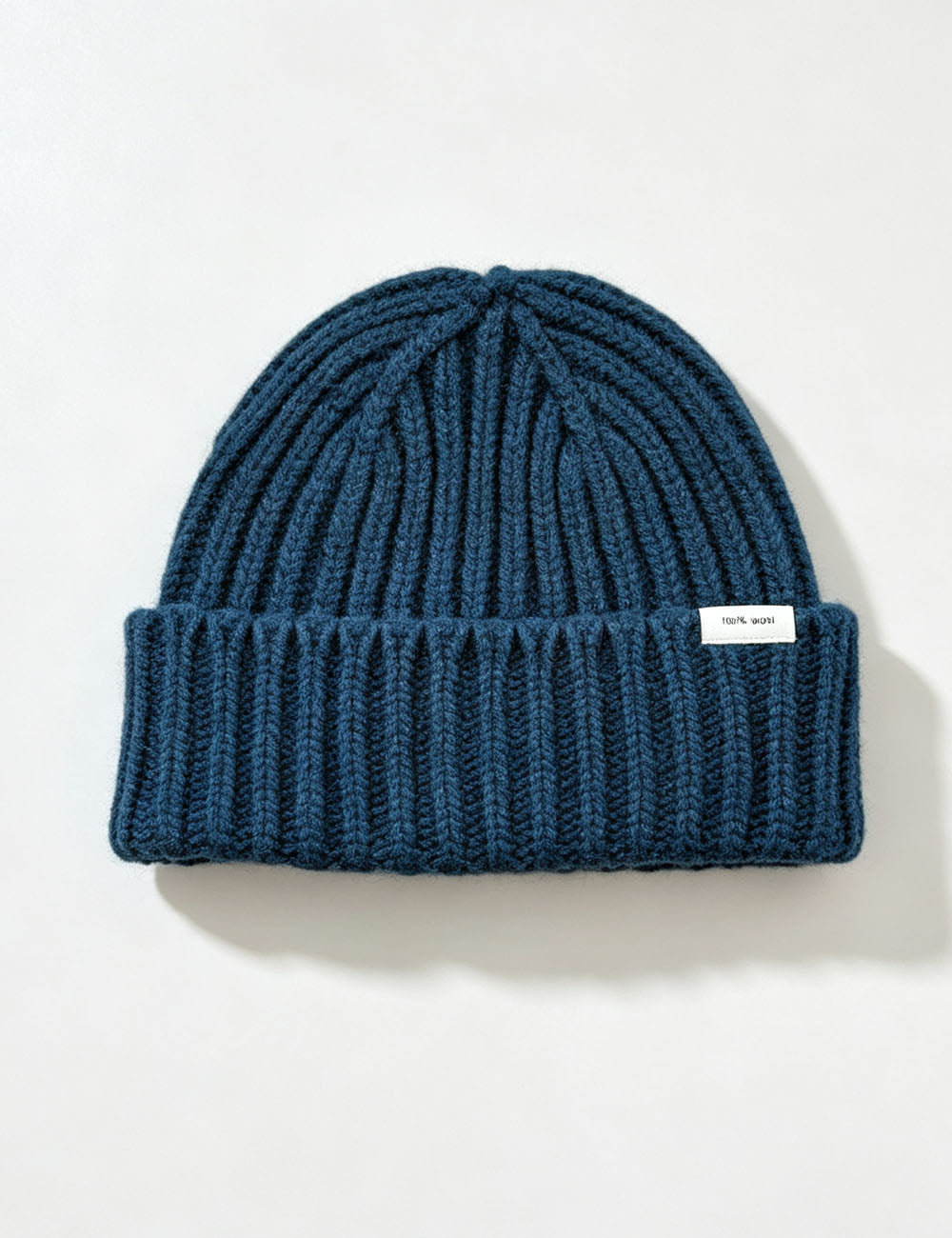 Soft Solid Color Ribbed Knit Beanie Hat 6W6HAT551