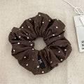 Ruffled Polka Dot Scrunchies - DippedShop Wholesale - #6003