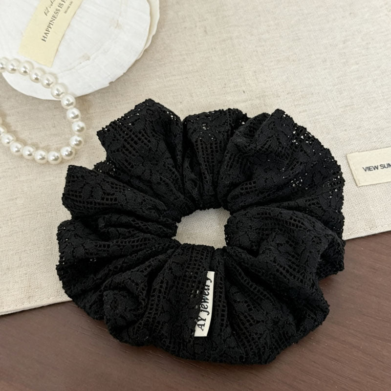 Simple Solid Color Hollow Out Elastic Scrunchies 6W6HSR384