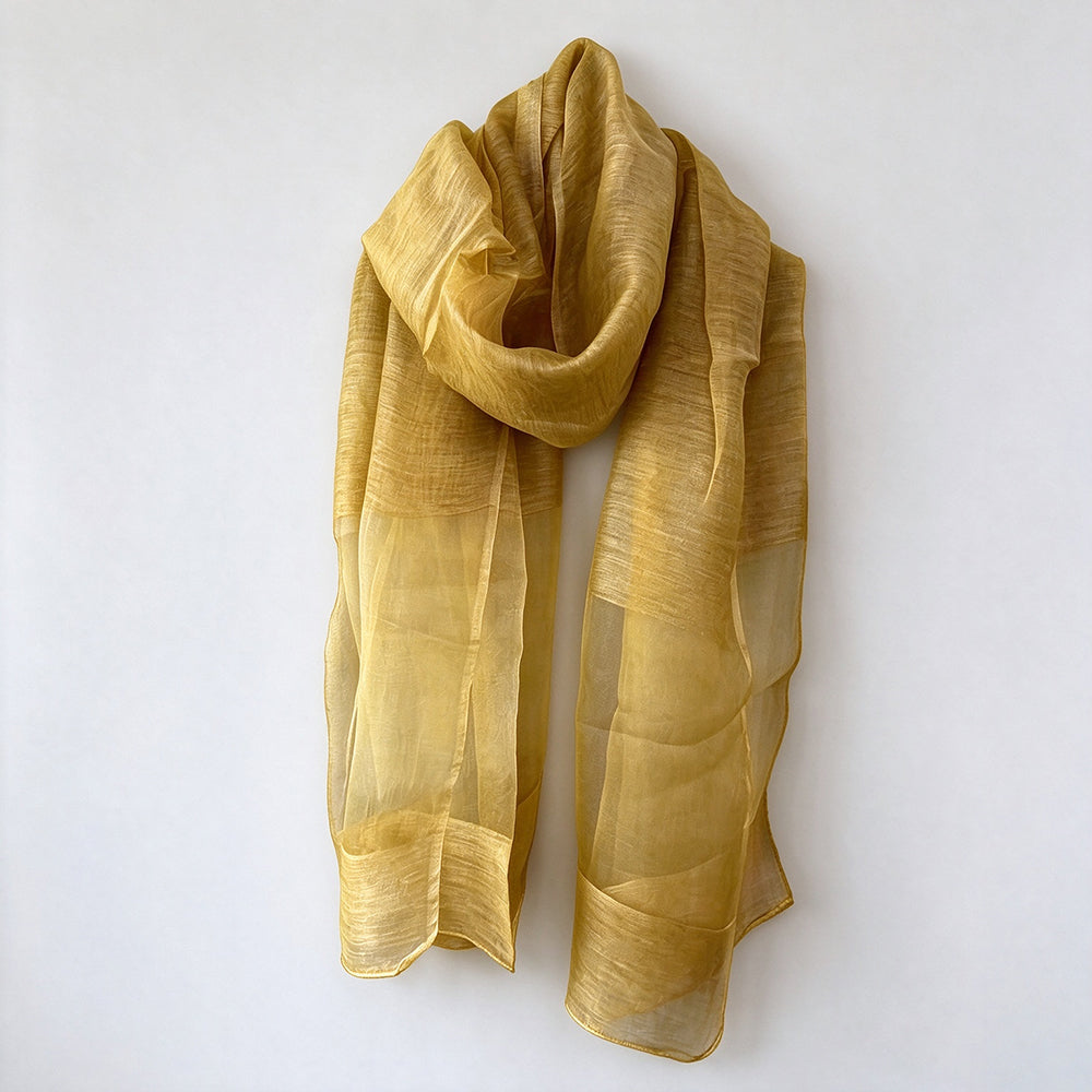 Elegant Solid Color Breathable Long Shawl Silk Scarf 6W6NSC219