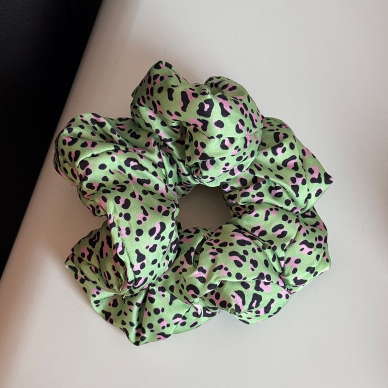 Vintage Leopard Print Elastic Hair Scrunchies 6W6HSR324