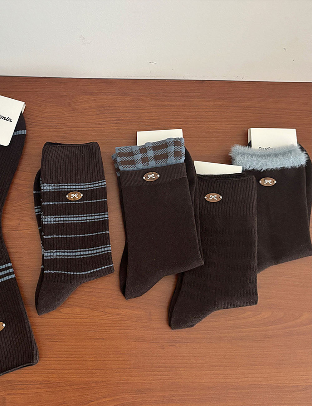 Color Block Slouch Crew Socks - DippedShop Wholesale - #4195